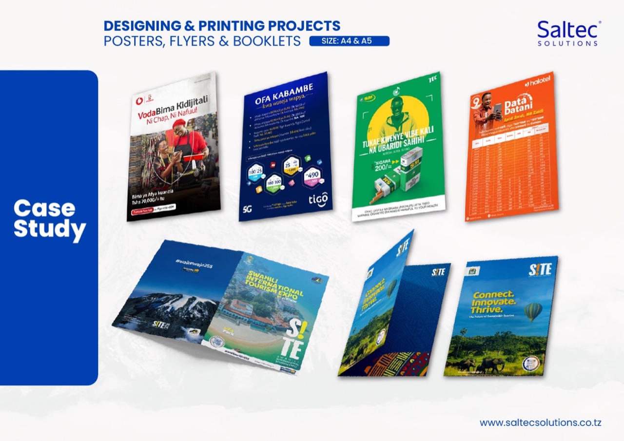 Saltec print and publication design projects