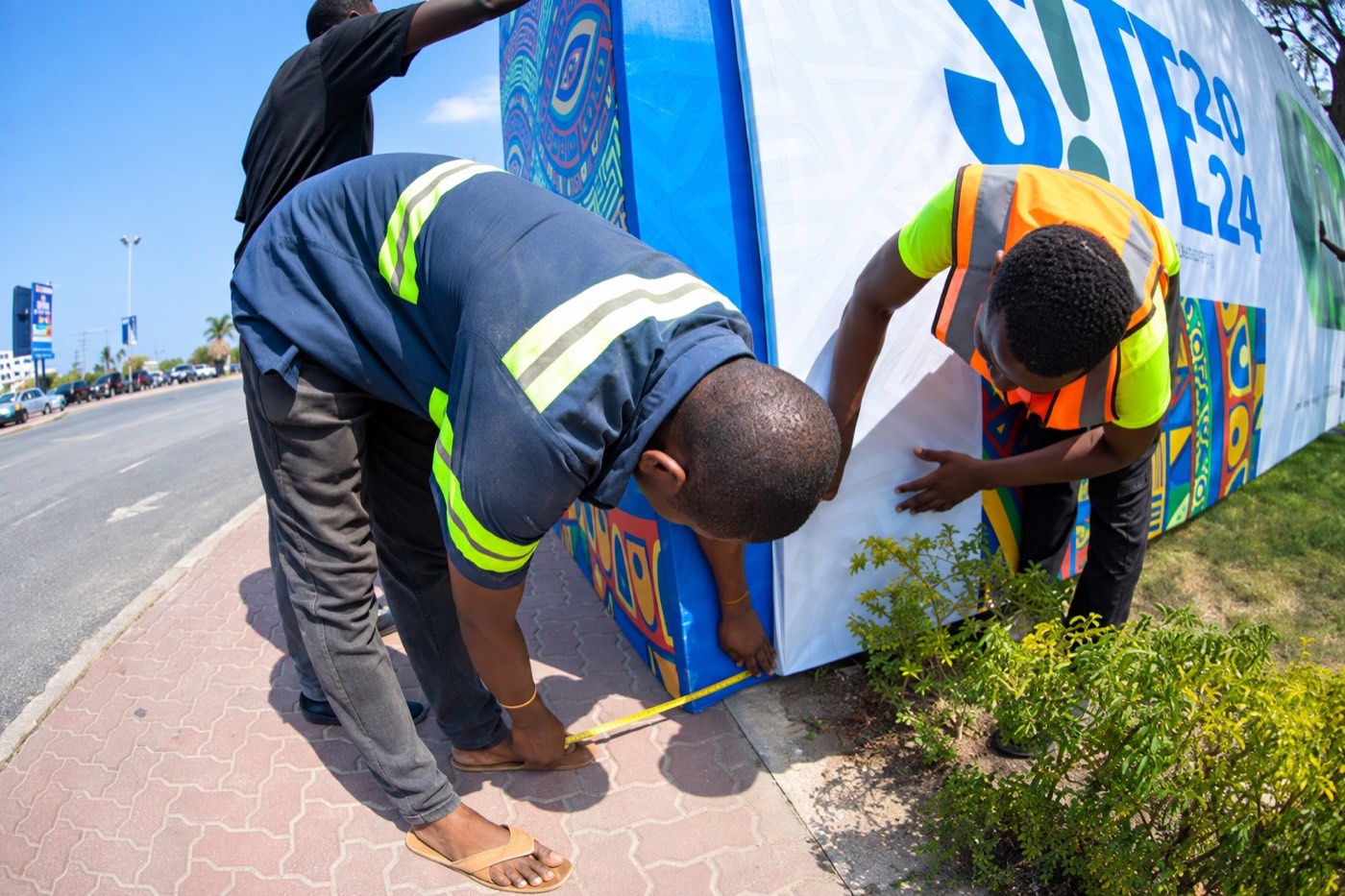 Enhanced photograph of Saltec’s Tanzania Tourist Board event installation